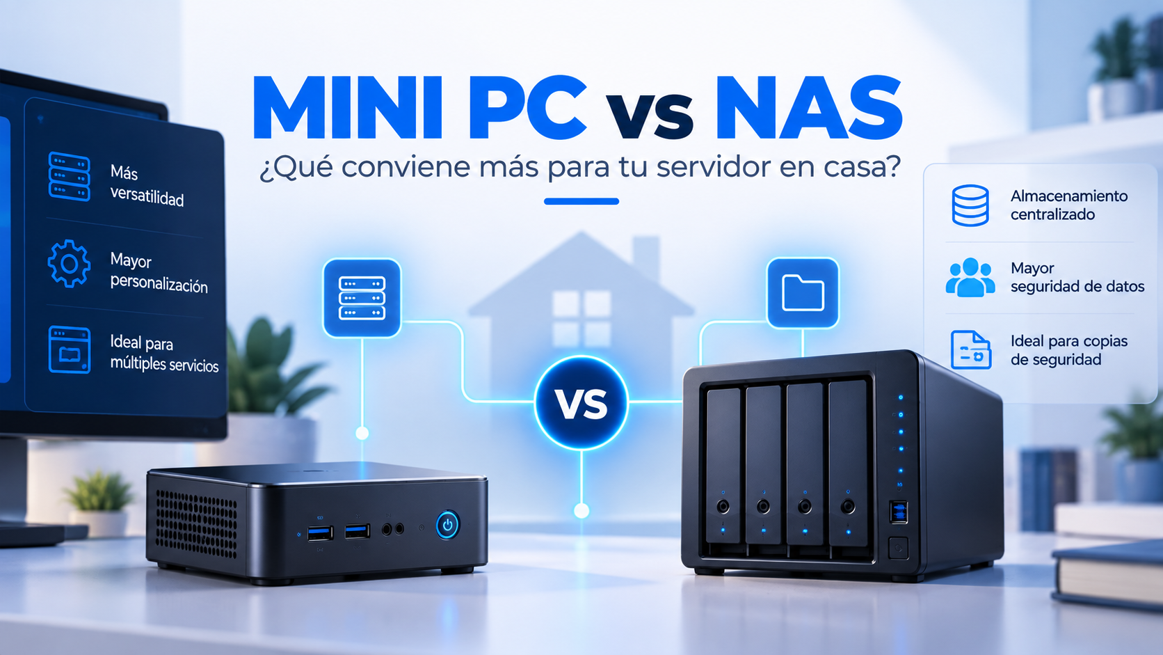 Mini PC o NAS: qué conviene más para montar un servidor en casa